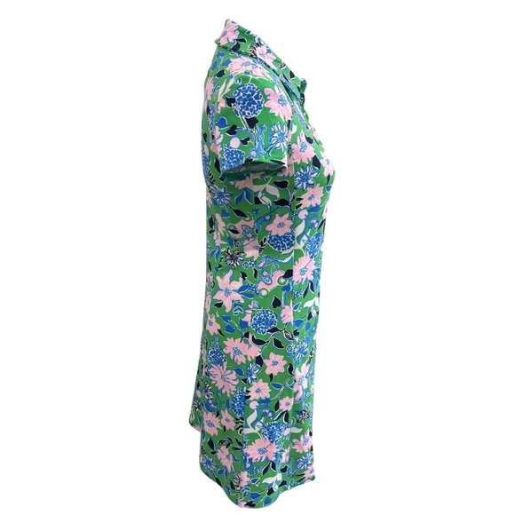 Lilly Pulitzer XS Frida Scallop Polo Dress UPF 50 Spearmint Golf Till You Drop - Picture 8 of 16